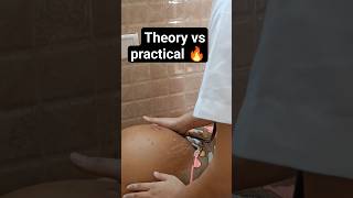 Theory vs Practical leopold maneuver🔥nursing motivation trending ytshorts shorts youtubeshorts [upl. by Sivaj]