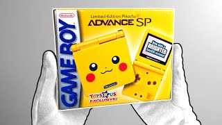 Legendary Pokémon Console Unboxing  Nintendo Game Boy Advance SP Toys quotRquot Us Pikachu [upl. by Meredithe]