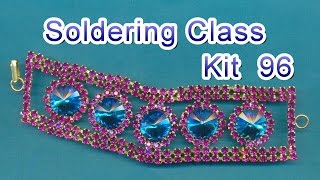 Jewelry Soldering Class Kit 96  Rhinestone Chain Bracelet [upl. by Mariam]