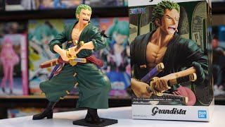 Unboxing RORONOA ZORO  GRANDISTA  ONE PIECE  BANDAI SPIRITS [upl. by Enelahs]