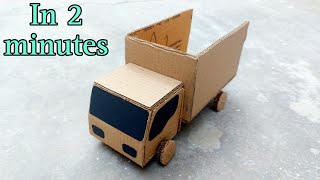 How To Make Mini RC Tipper Truck From Cardboard  Very Simple  The Crafts Crew [upl. by Arotahs]