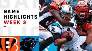 Bengals vs Panthers Week 3 Highlights  NFL 2018 [upl. by Eiderf]