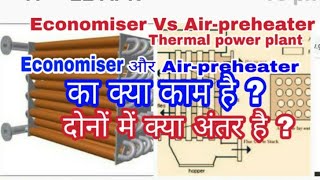 power plant economiser and air preheaterworking of economizer and air preheater in hindi [upl. by Assi]