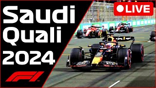 🔴F1 LIVE  Saudi Arabia GP QUALI  Commentary  Live Timing [upl. by Nayarb]