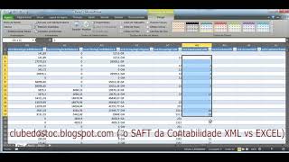 SAFTPT da Contabilidade  Importar XML para Excel [upl. by Nalorac]