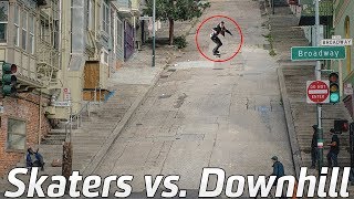 Skaters vs Extreme Downhill Skateboarding Wins amp Fails 2 [upl. by Adnuhsed]