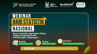 Webinar Hari Statistik Nasional 2024 BPS Kota Probolinggo [upl. by Elephus]