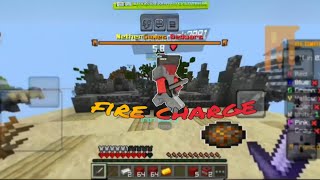 Using fire ball to kill enemys💀mcpe new touch control [upl. by Lamprey]