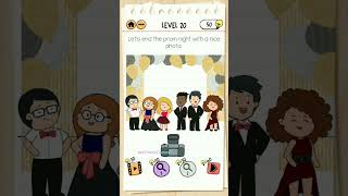 Brain Test 2  Prom Dates Level 20 Lets end the prom night with a nice photo [upl. by Airod952]