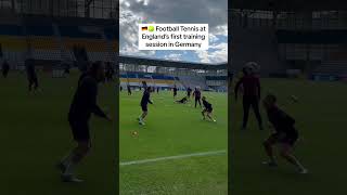 England stars playing Football Tennis during their first training session ahead of Euro 2024 🇩🇪🎾 [upl. by Alac264]