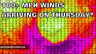 100 MPH Gusts Arriving on from Storm Ciaran 28th October 2023 [upl. by Cutlerr]