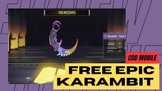 Inspecting ALL 35 Karambit skins in Call of Duty Mobile [upl. by Eenor]