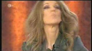 Celine Dion gargles the Titanic Song quotMy Heart will go onquot at Wetten Dass [upl. by Sulecram370]