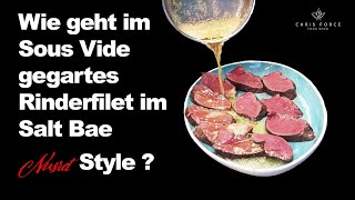 Sous Vide gegartes Rinderfilet im Salt Bae Nusret Style 🤤 [upl. by Westerfield]