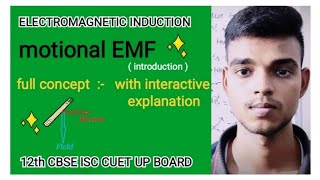 motional EMF 12th CBSE ISC CUET UP BOARD etc [upl. by Roel]