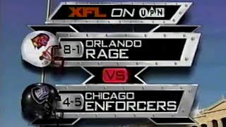 XFL 2001  Week 10 Game 4  Orlando Rage at Chicago Enforcers [upl. by Hajar942]