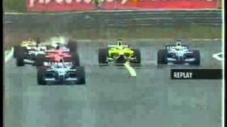 F1 Brasilien 2001 Barrichello R Schumacher Crash Premiere [upl. by Miharbi]