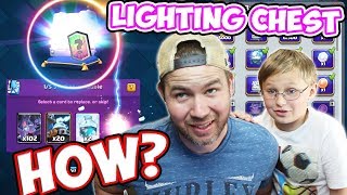 HOW DID I GET A LEGENDARY FROM A LIGHTING CHEST Clash ROYALE [upl. by Leis]