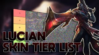 TIER LIST DAS SKINS DO LUCIAN MUITA BALA [upl. by Nielsen]