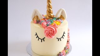 Unicorn Cake Tutorial Rosies Dessert Spot [upl. by Legim186]