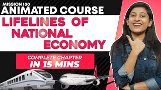 Lifelines of National Economy Class 10 Map Work  Lifelines of National Economy Geography Chapter 7 [upl. by Ahsirat]