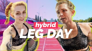 Running and Lifting  Full Hybrid Athlete Leg Day Workout [upl. by Vachell]