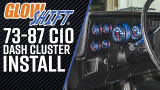 Installation  GlowShift Replacement 6 Gauge Cluster Dash Panel for 19731987 Chevy C10 [upl. by Varrian969]