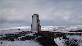 Winter Walk from Trentabank Reservoir To Shutlingsloe Dec2017 [upl. by Eibrik594]