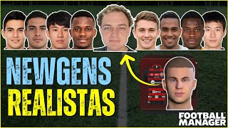 FACES REALISTAS para NEWGENS no Football Manager  NewGAN Manager  Guia Completo [upl. by Solracsiul]