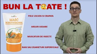 UNGUENT CU ULEI DE CATINA SI EXTRACT DE GALBENELE  RANI SUPERFICIALE  PIELE USCATA [upl. by Barhos]