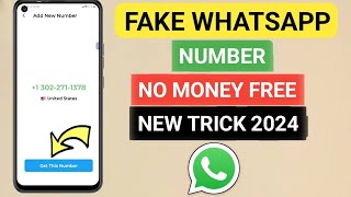 Whatsapp Acount With USA Number 2024  100 Free  No Money  Fake Whatsapp Kese Banai [upl. by Kim]