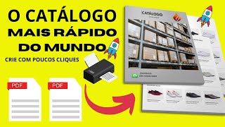 FAZER UM CATÁLOGO EM PDF 2024 RÁPIDO EM 7 MINUTOS como fazer um catalogo PDF [upl. by Enair]