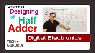 Half Adder Circuit in Hindi  TECH GURUKUL By Dinesh Arya [upl. by Ahtiek]