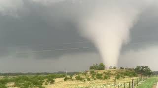 INSANE TORNADO from the inside with Dominator 3 near Windthorst Texas [upl. by Attenod]