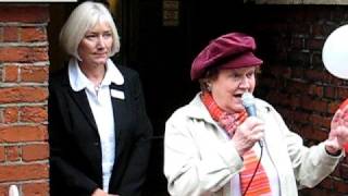 Patricia Routledge opens Chichester Charity Card Shop [upl. by Olva803]