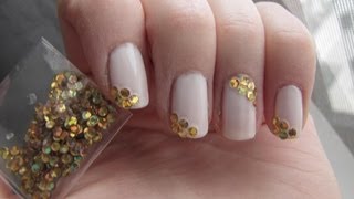 Gold n White Nail Art mit Vintage District LE nailart kit von essence [upl. by Gala456]