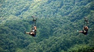 Worlds most extreme zipline  ZipFlyer Nepal [upl. by Yentruok]