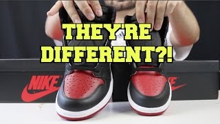 2016 JORDAN BRED 1S MENS VS GRADE SCHOOL [upl. by Janella]