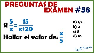 Un bonito problema matemático propiedad de la igualdad y problema de álgebra  PE 58 [upl. by Arabel996]