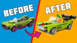 UPGRADING Basic LEGO CARS…  LEGO car mods [upl. by Ahsuatal]