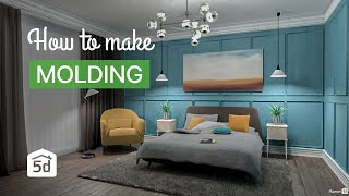 How to make molding with Planner 5D [upl. by Tonjes]