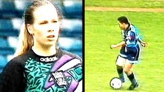 Hope Powell vs Rachel BrownFinnis  The England head coach and goalkeeper on their first meeting [upl. by Oalsinatse918]