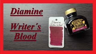 Diamine Writer´s Blood  Review Deutsch [upl. by Dever]