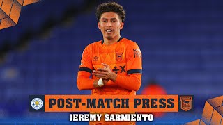 JEREMY SARMIENTO ON DRAW AT LEICESTER [upl. by Aohsoj]