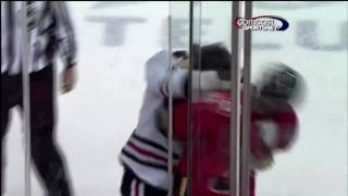 Brent Seabrook vs Dion Phaneuf Nov 19 2009 [upl. by Iroak]