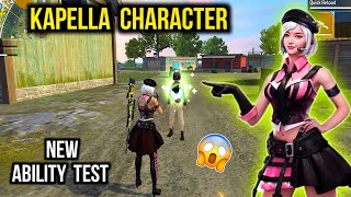 Kapella Character Ability Test  After Update  Free Fire Kapella Character Skill amp Gameplay [upl. by Darci]