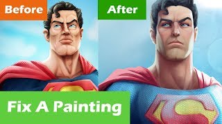 Improve A Digital Painting  Superman [upl. by Piefer]