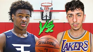 Bronny James VS FaZe Rug Intense 1v1 [upl. by Fleece]