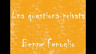 Una questione privata  B Fenoglio  Audiolibro Integrale [upl. by Selwyn]