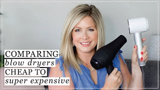 Comparing Blow Dryers cheap to SUPER expensive [upl. by Ymled]